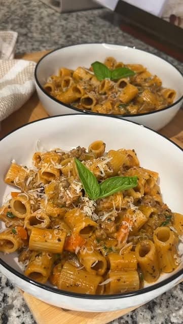 Creamy Italian Sausage Rigatoni recipe
