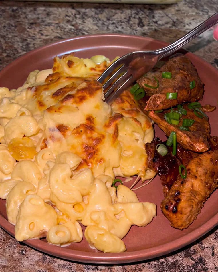 Mac n Cheese with Chicken recipe