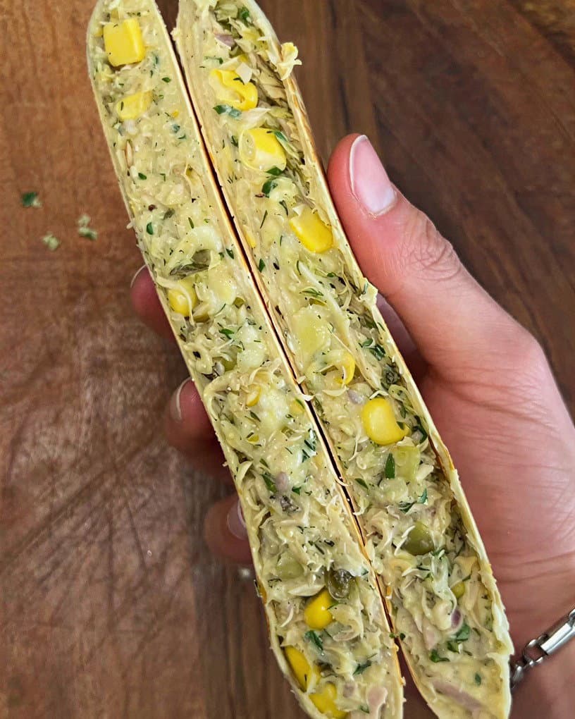 Tuna Melt Wrap recipe