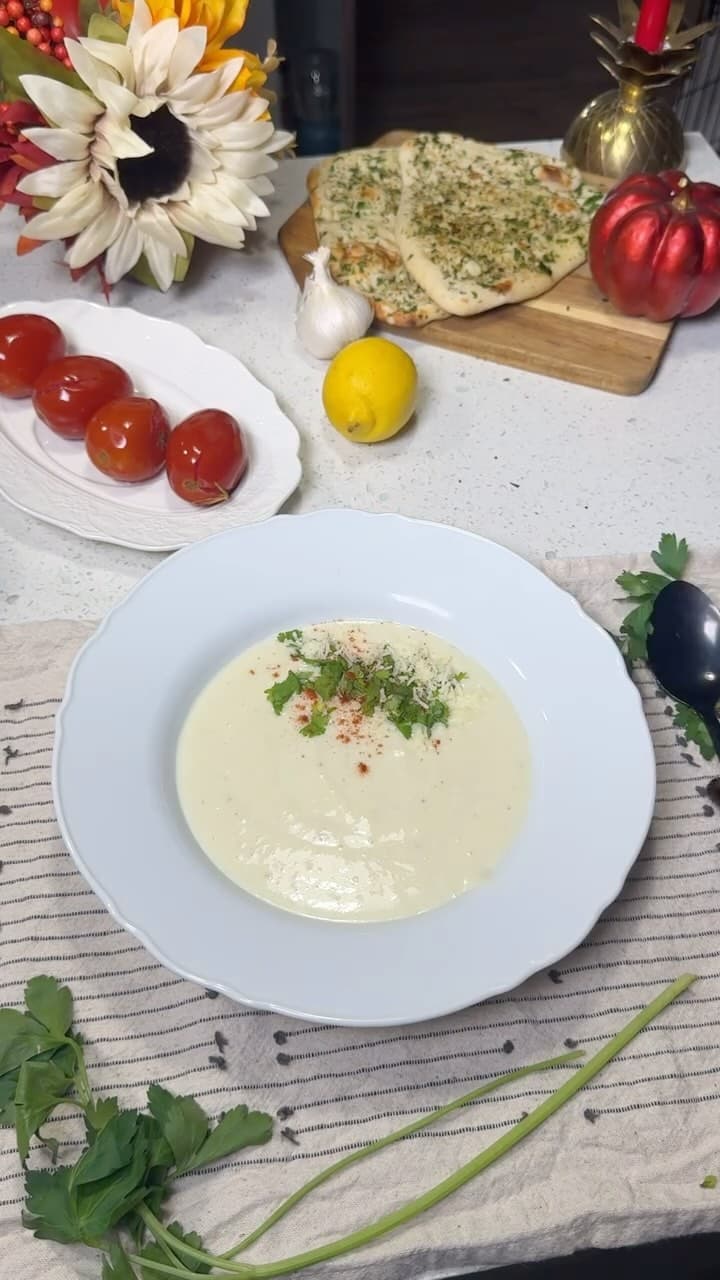 Roasted Garlic Soup recipe
