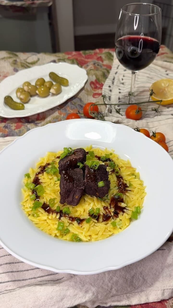 Wine Braised Short Ribs with Saffron Risotto recipe