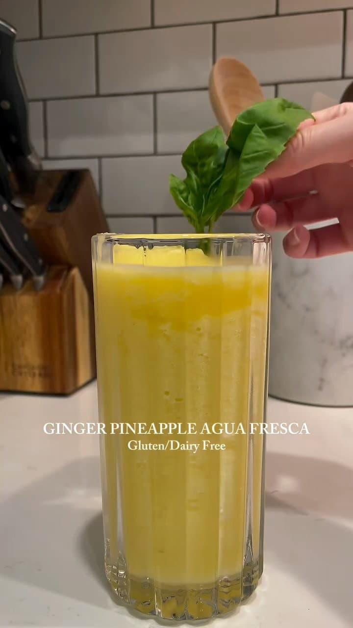 GF/DF Ginger Pineapple Agua Fresca recipe