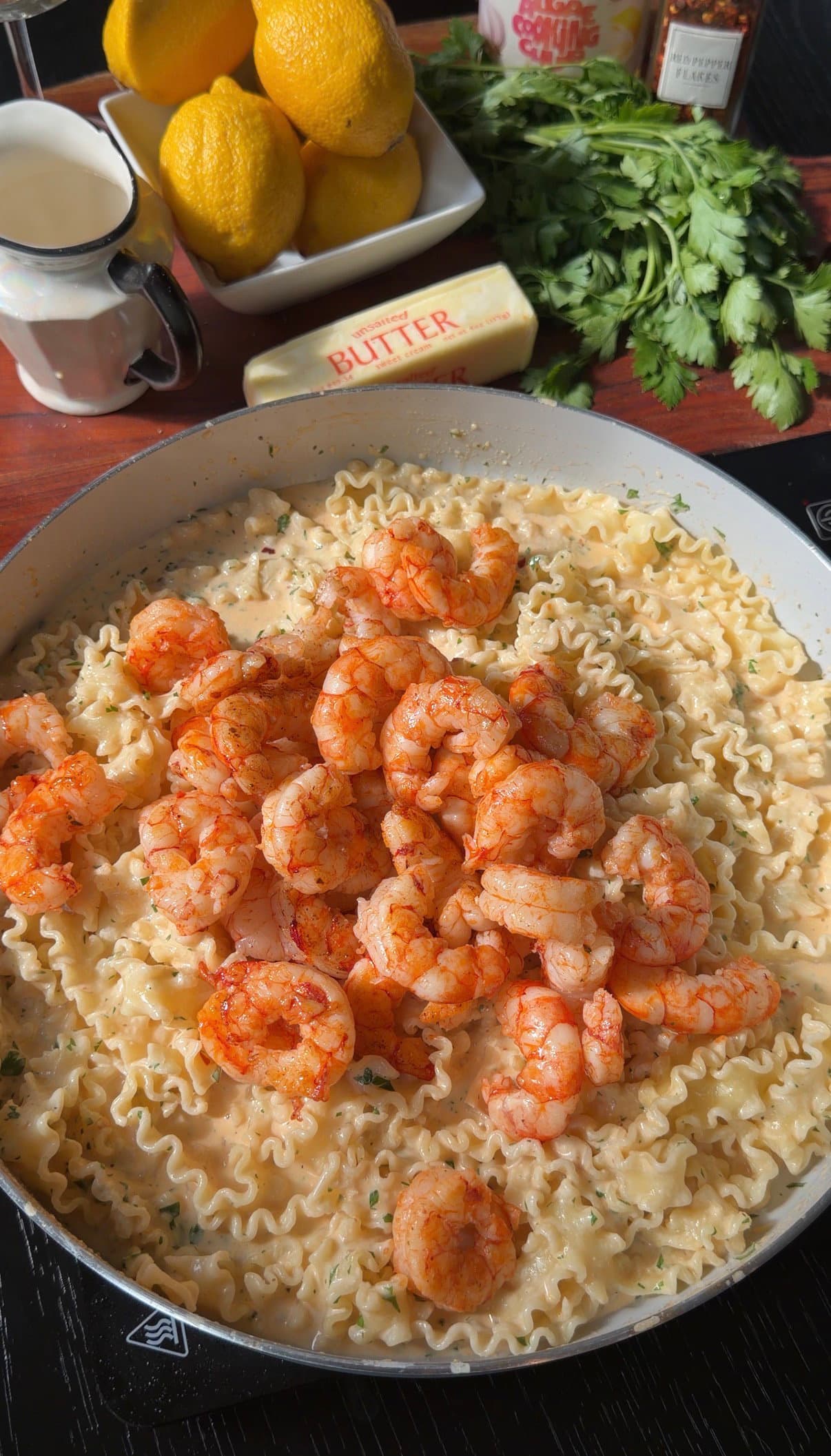 Lemon Cream Shrimp Pasta recipe