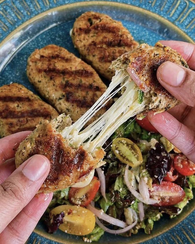 Cheesy Chicken Seekh Kebabs recipe