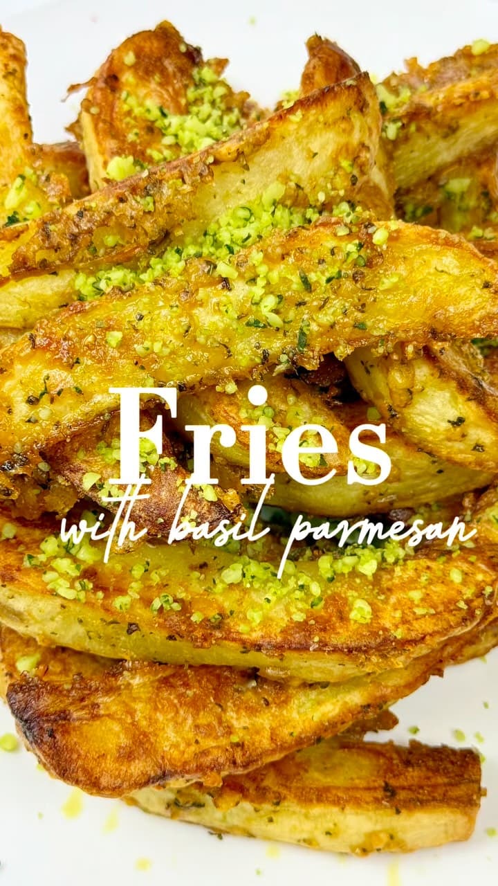 Fries with Basil Parmesan recipe