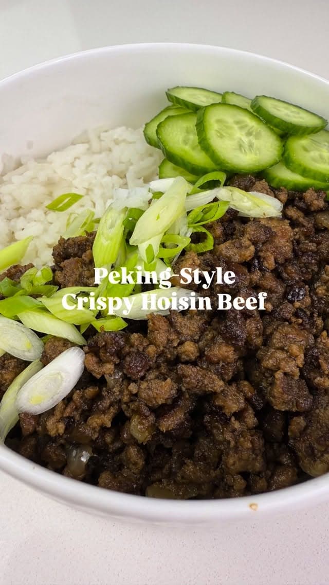 Peking-Style Crispy Hoisin Beef Bowl recipe