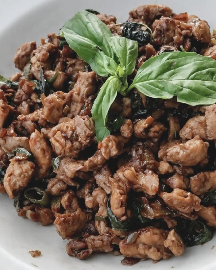Quick Thai Basil Chicken recipe