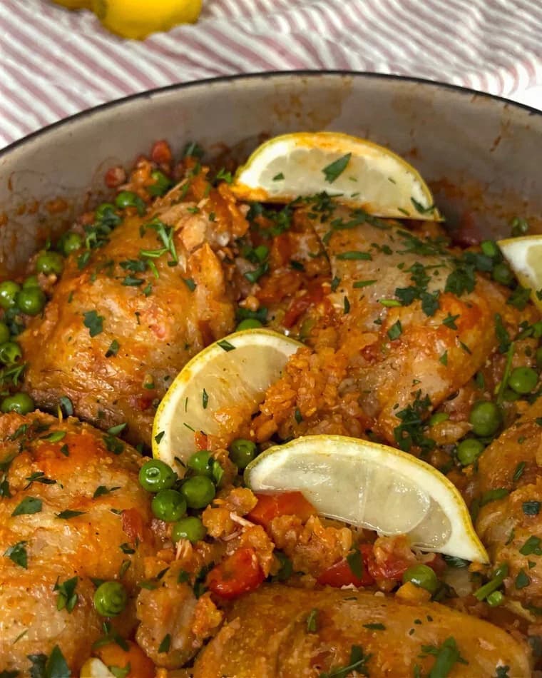 One Pot Spanish Chicken & Rice recipe