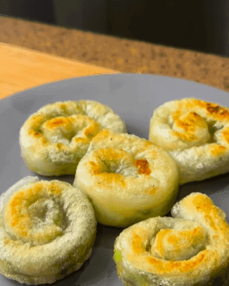Rice Paper Scallion Pancakes with Sesame Soy Sauce recipe