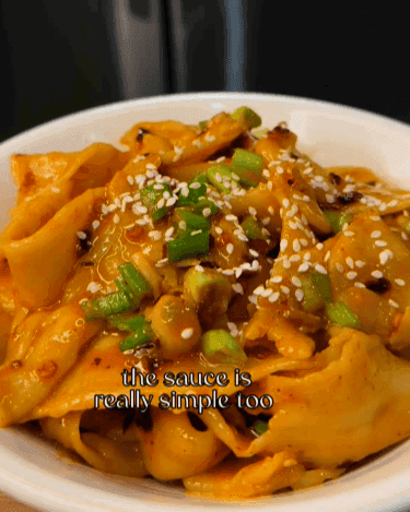 Easy Sesame-Chili Oil Hand Pulled Noodles recipe