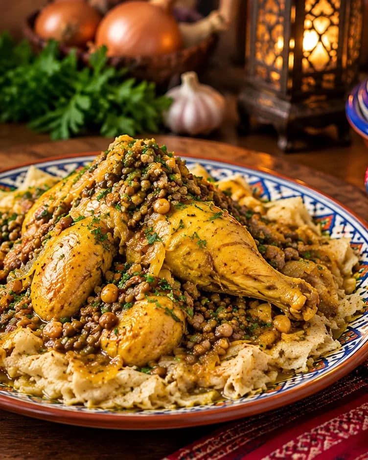 Traditional Chicken Rfissa recipe