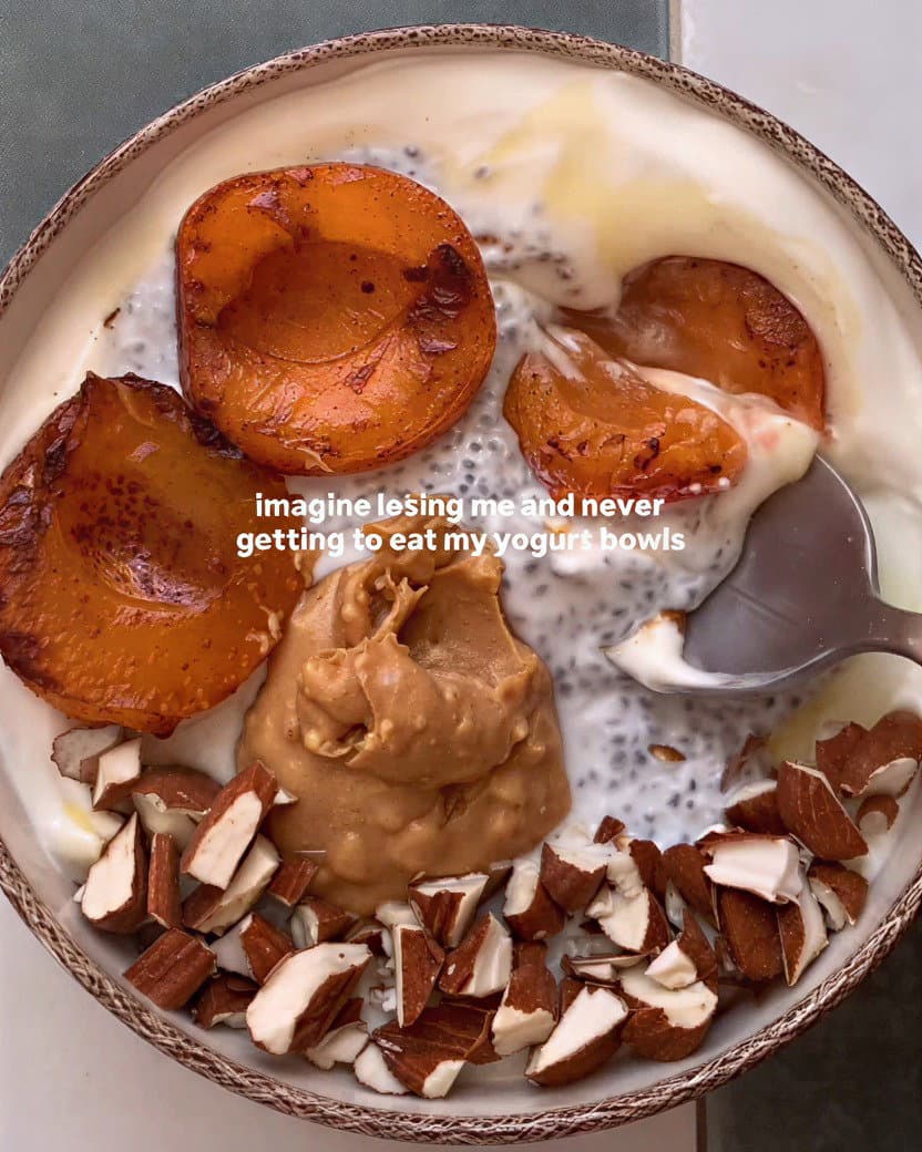 Apricot Yogurt Bowl with Chia Pudding recipe