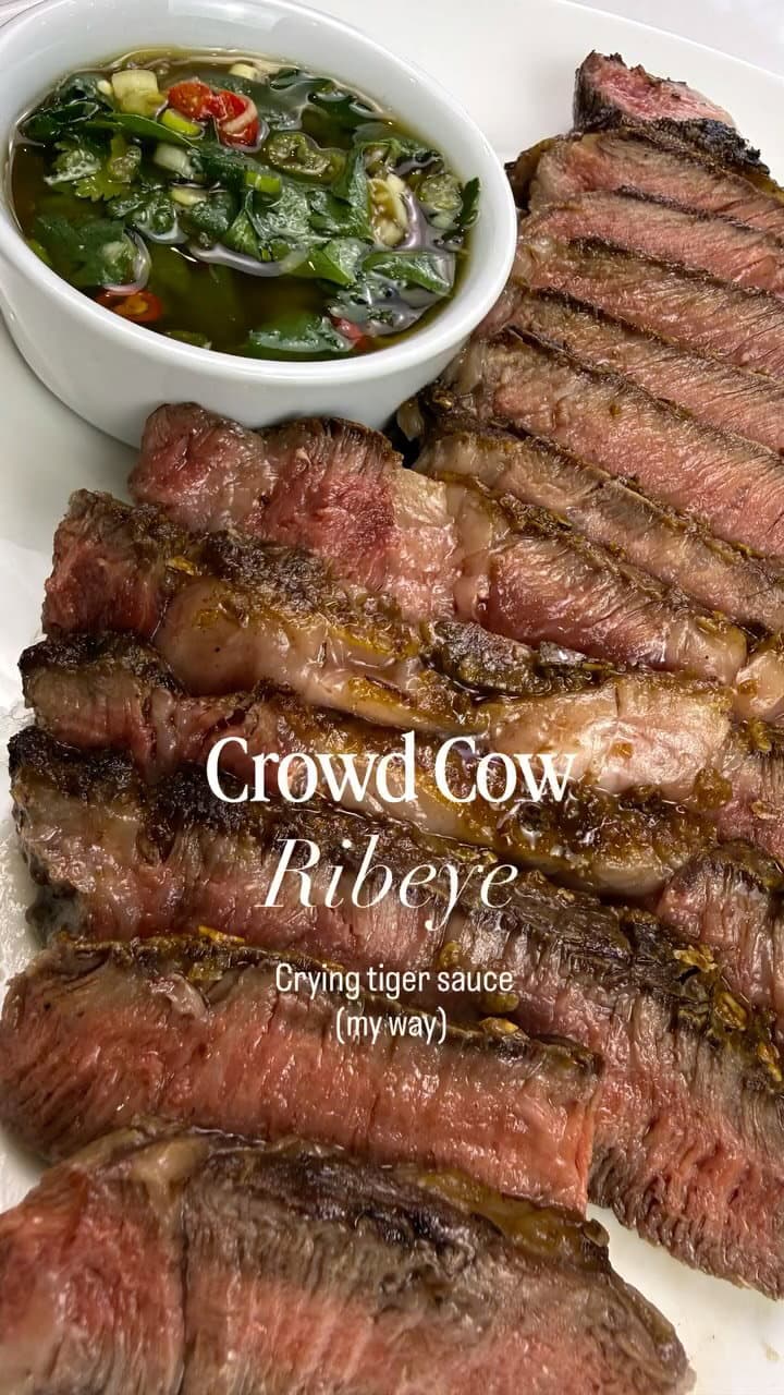 Pan-Seared Ribeye with Crying Tiger Sauce recipe