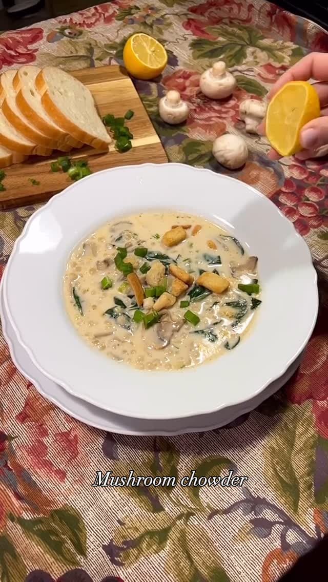 Creamy Mushroom Chowder recipe