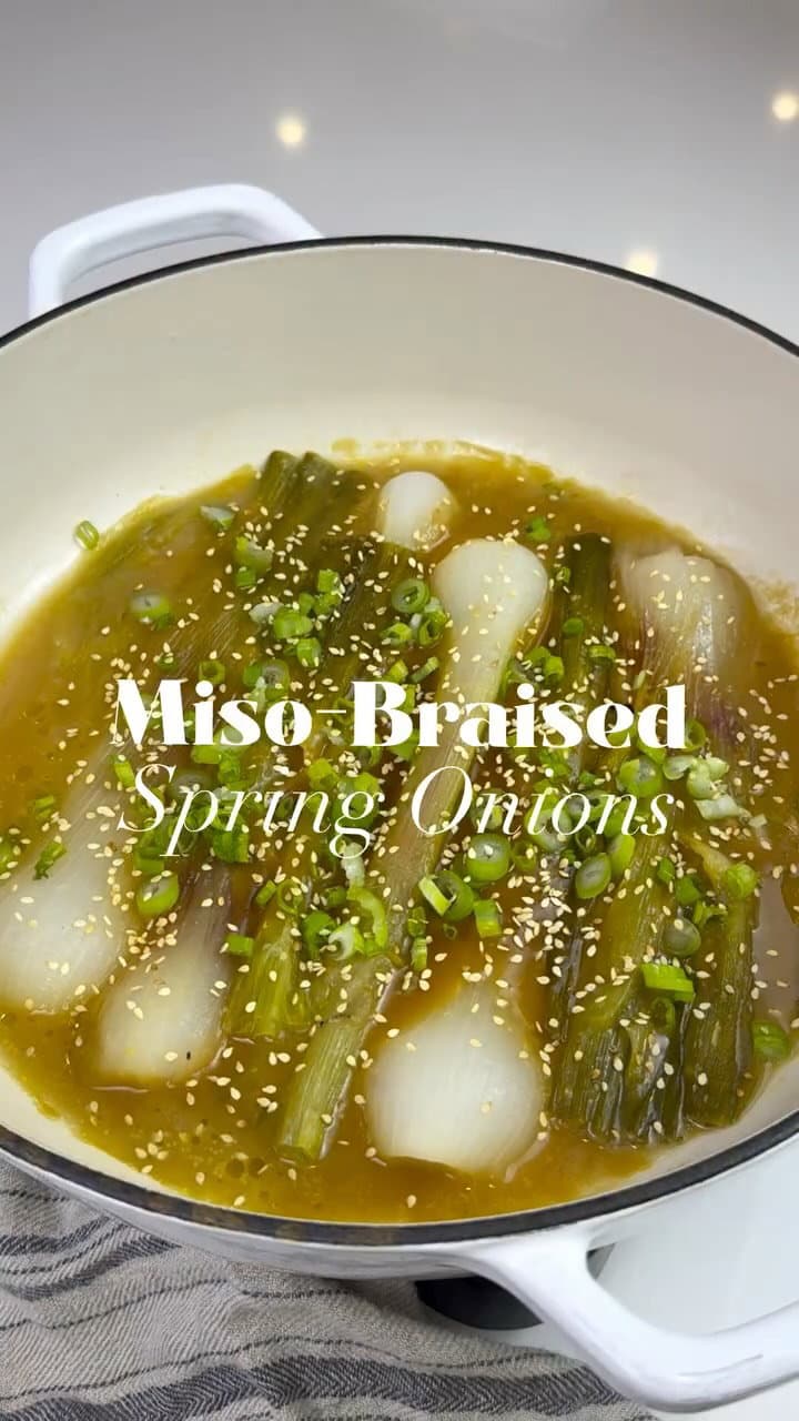 Miso-Braised Spring Onions recipe