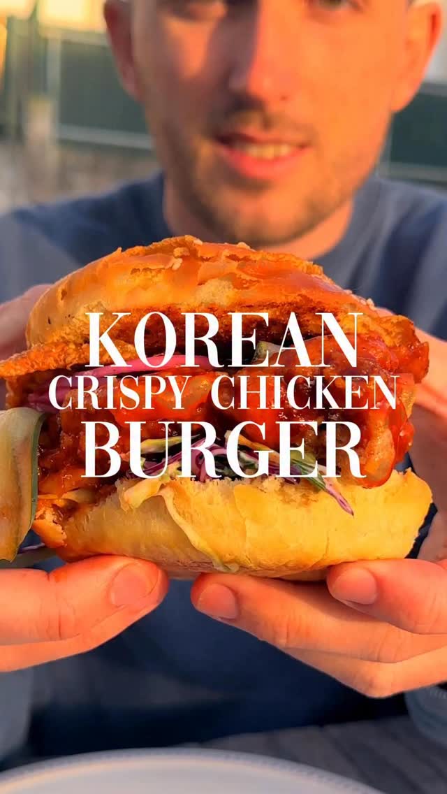 Korean Inspired Chicken Burger recipe