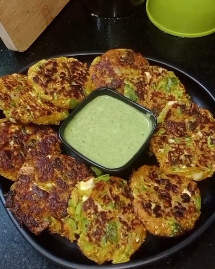 Veg. Cabbage Tikki | Healthy Tea Time Snack recipe