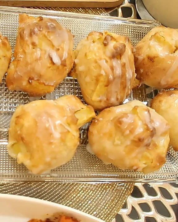 Air Fryer Chewy Apple Fritters recipe