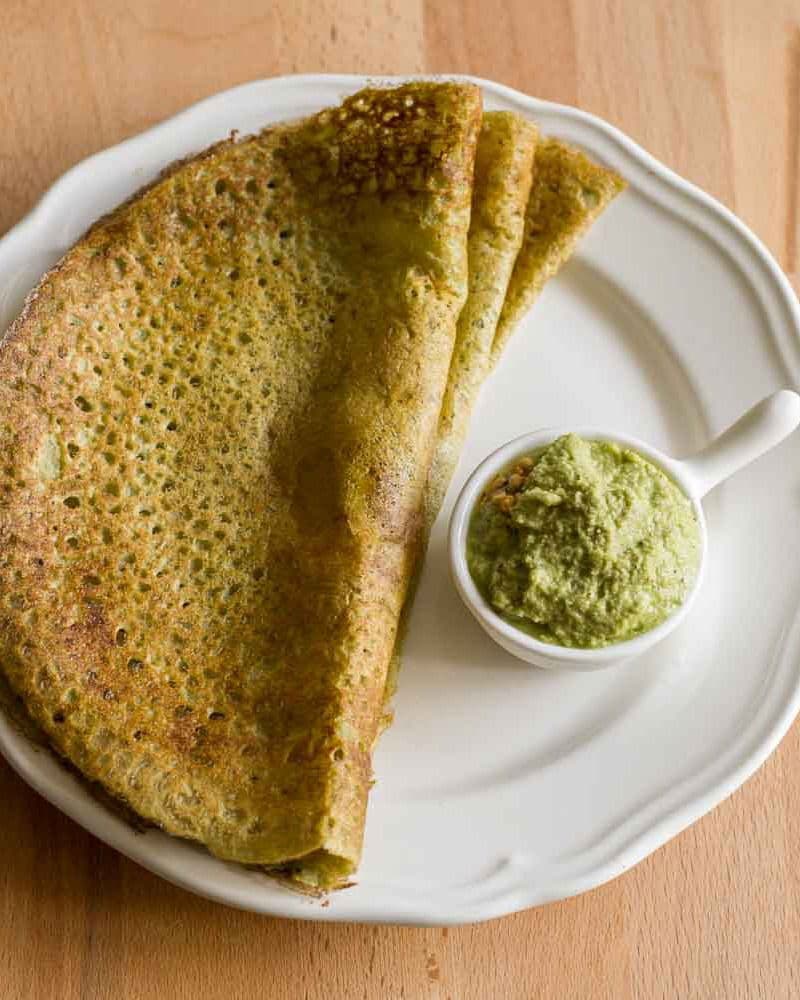 Sprouted Green Gram Dosa recipe