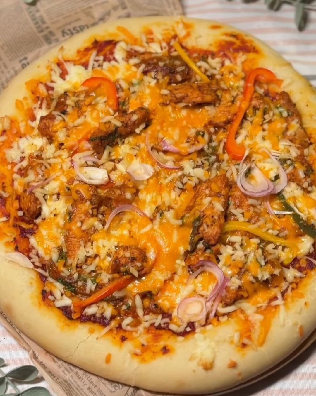 Chicken Fajita Pizza recipe