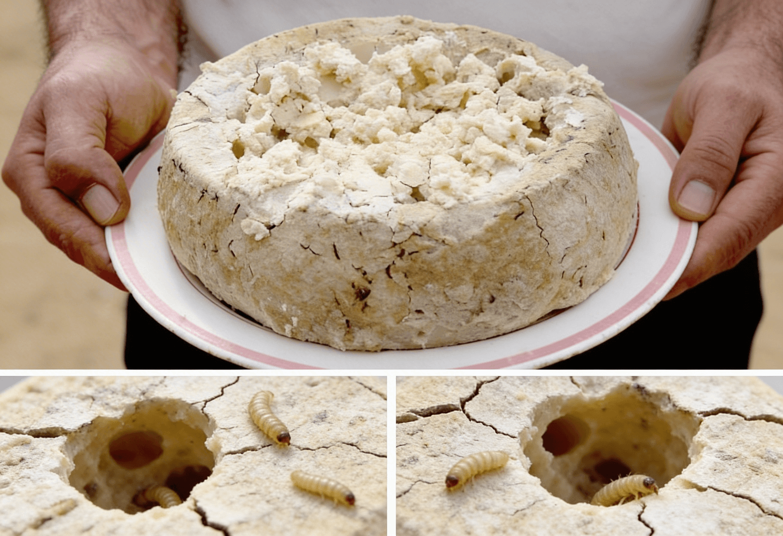 Casu Marzu: Maggot Cheese rind