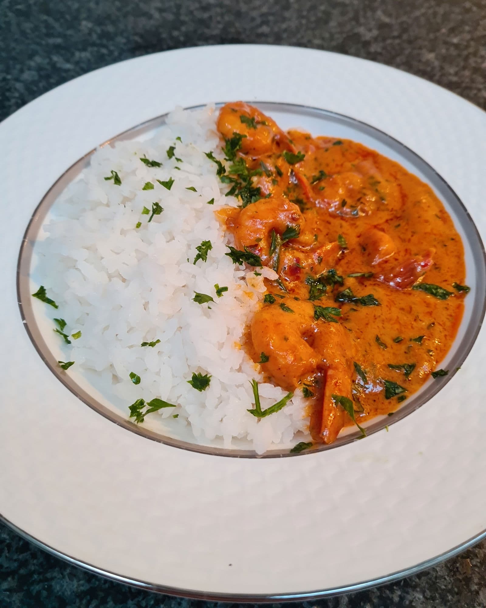 Creamy Spiced Prawns with Rice – Quick & Flavorful Seafood Dinner recipe