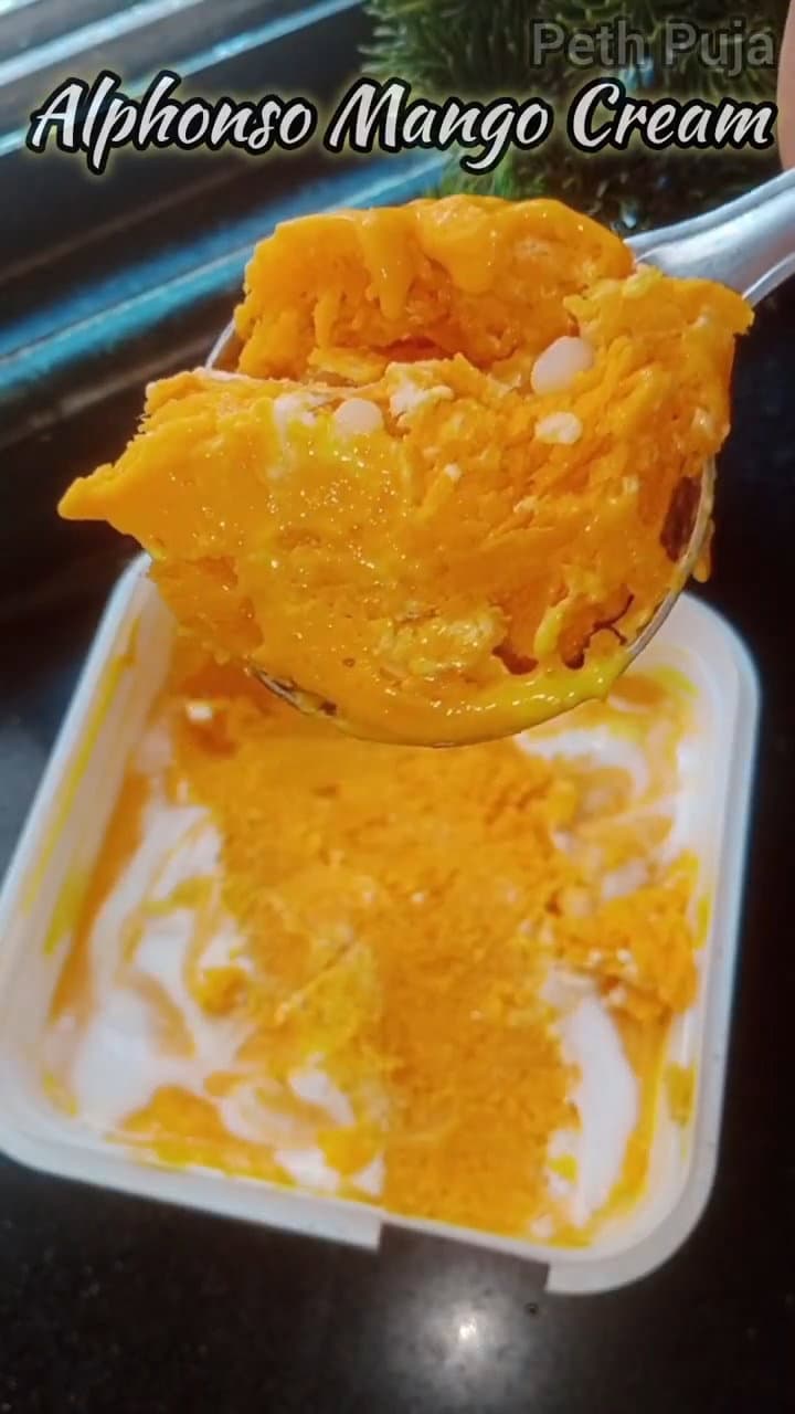 2 Ingredient Mango Cream recipe