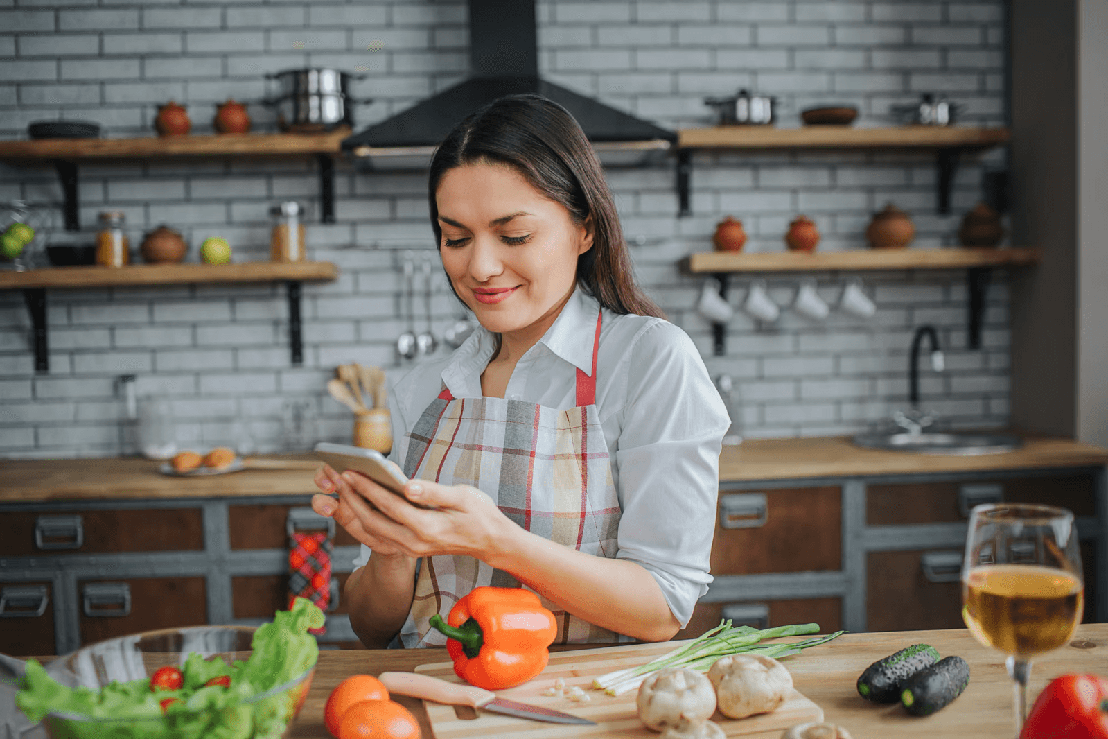 best recipe organising app - chefadora - being used by food blogger