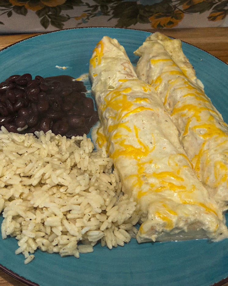 Creamy Chicken Enchiladas recipe