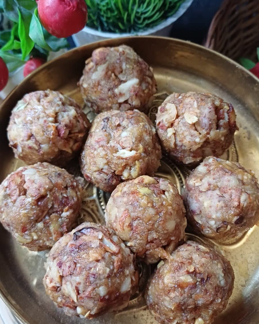 Jackfruit Seed Ladoo In Airfryer | Healthy Ladoo Recipe recipe