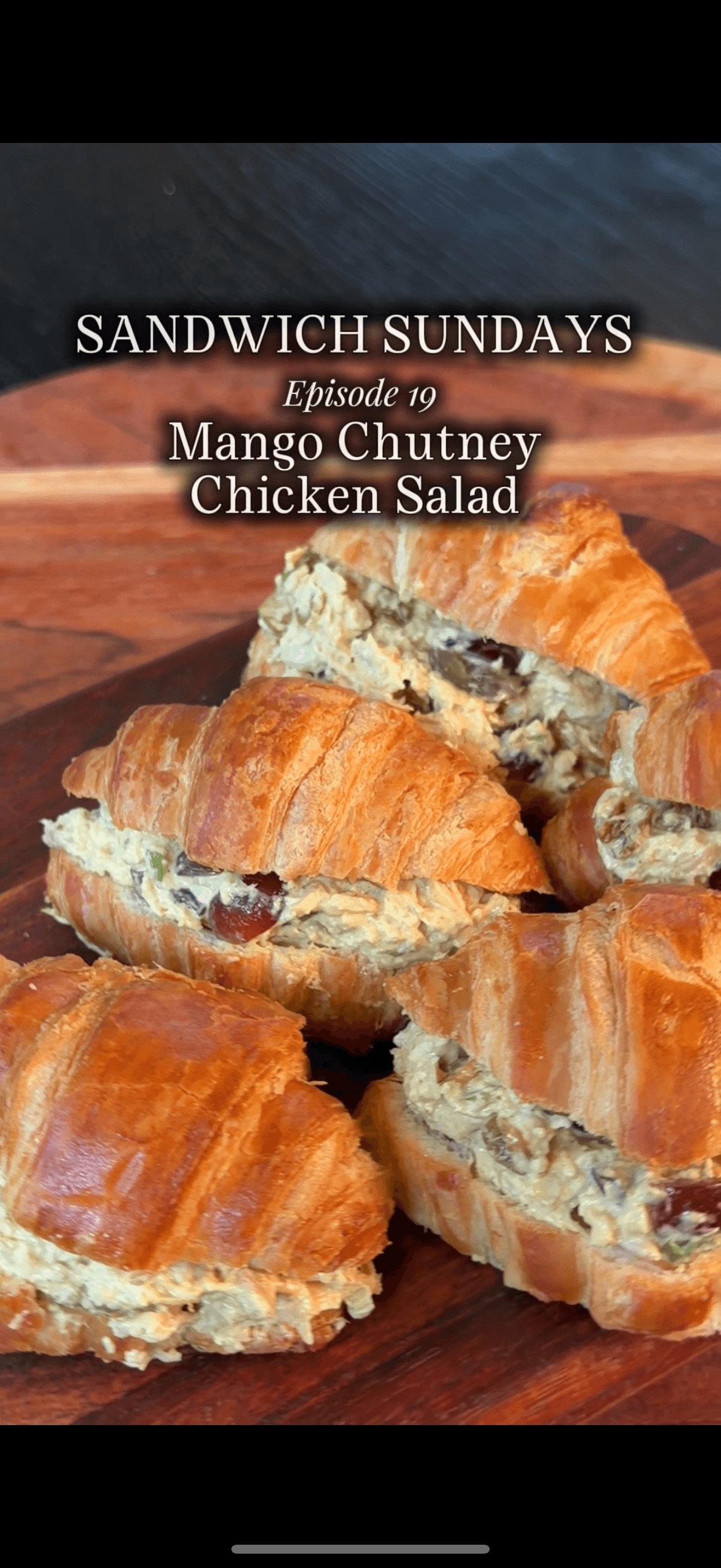 Mango Chutney Curry Chicken Salad Sandwich recipe