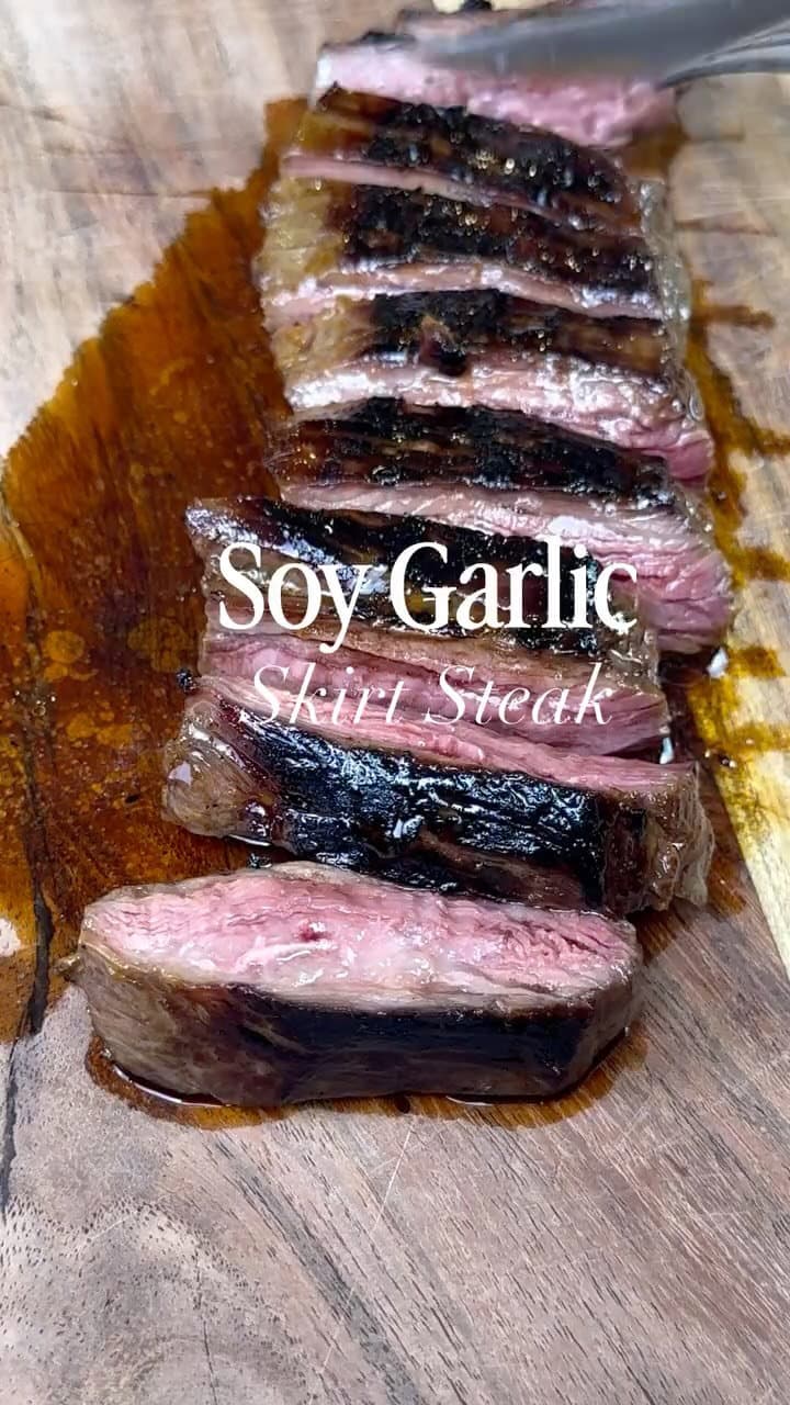 Soy Garlic Skirt Steak recipe