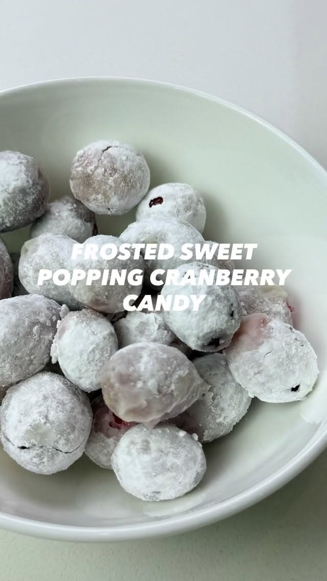 Frosted Sweet Popping Cranberry Candy recipe