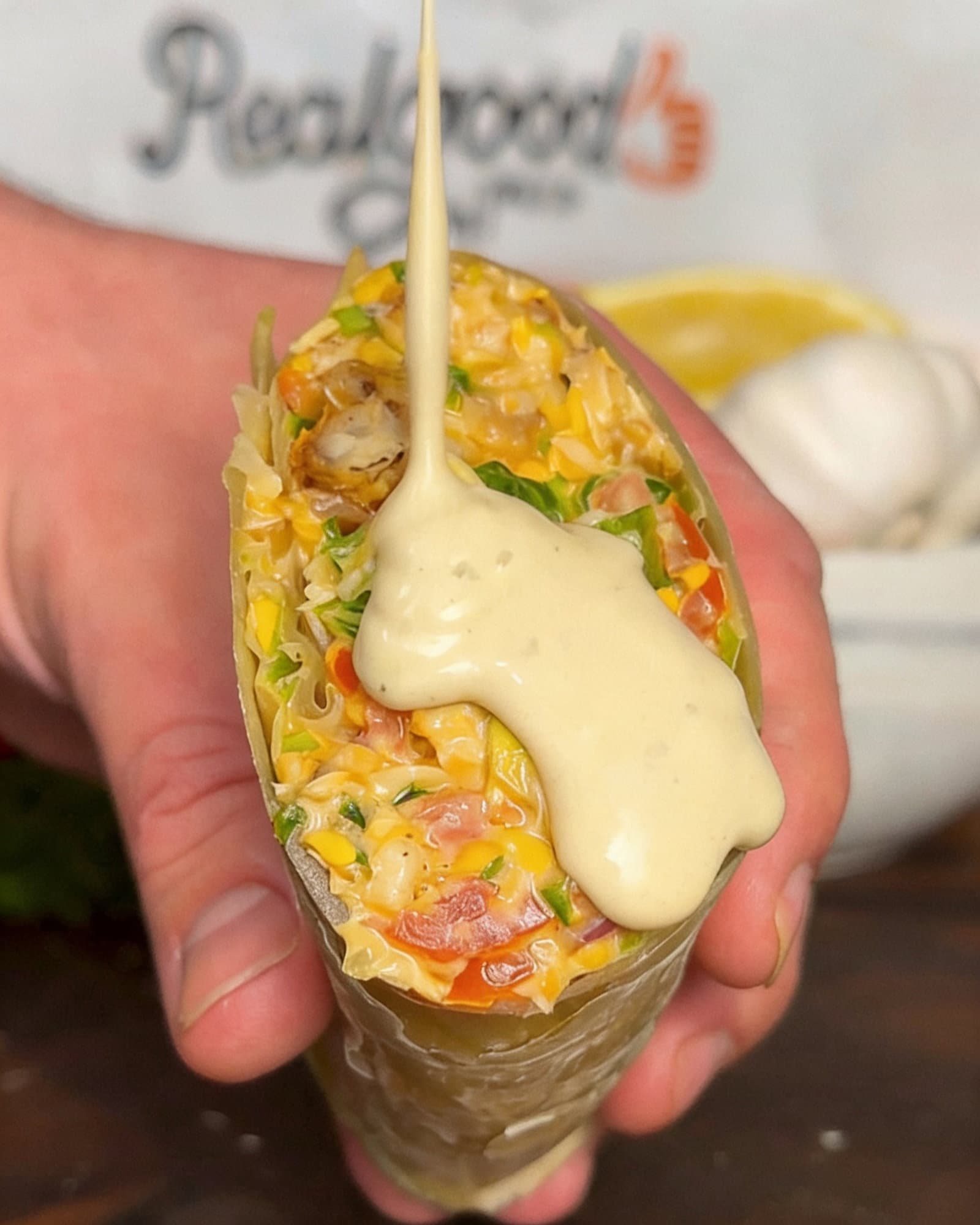 Buffalo Ranch Chopped Chicken Wrap recipe