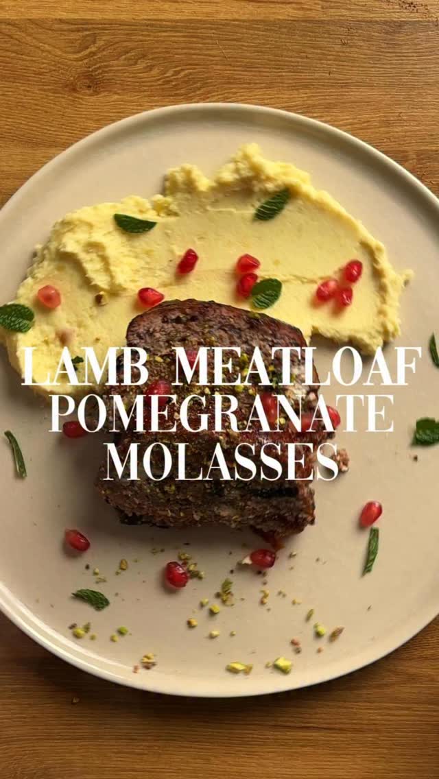 Lamb Meatloaf with Pomegranate Molasses recipe