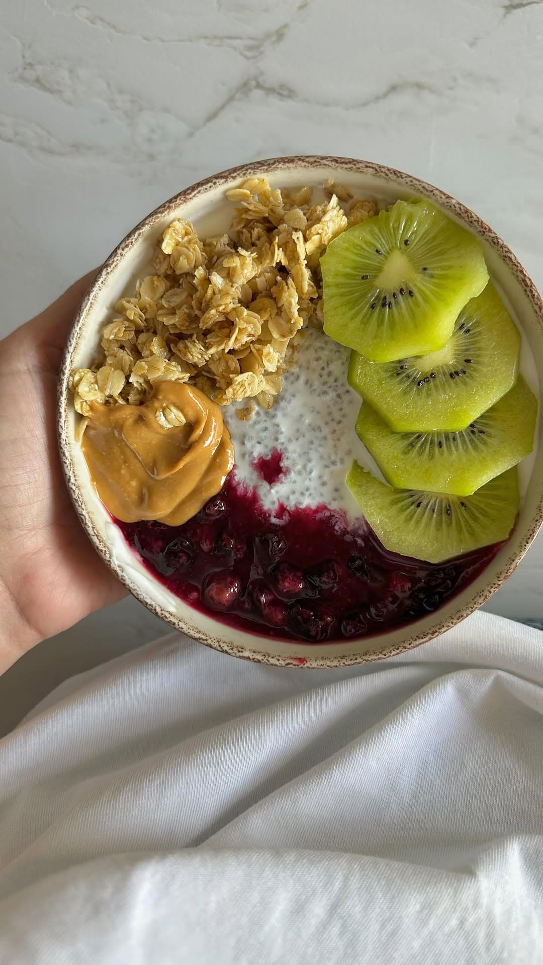 Chia Coconut Pudding with Blueberry Compote recipe
