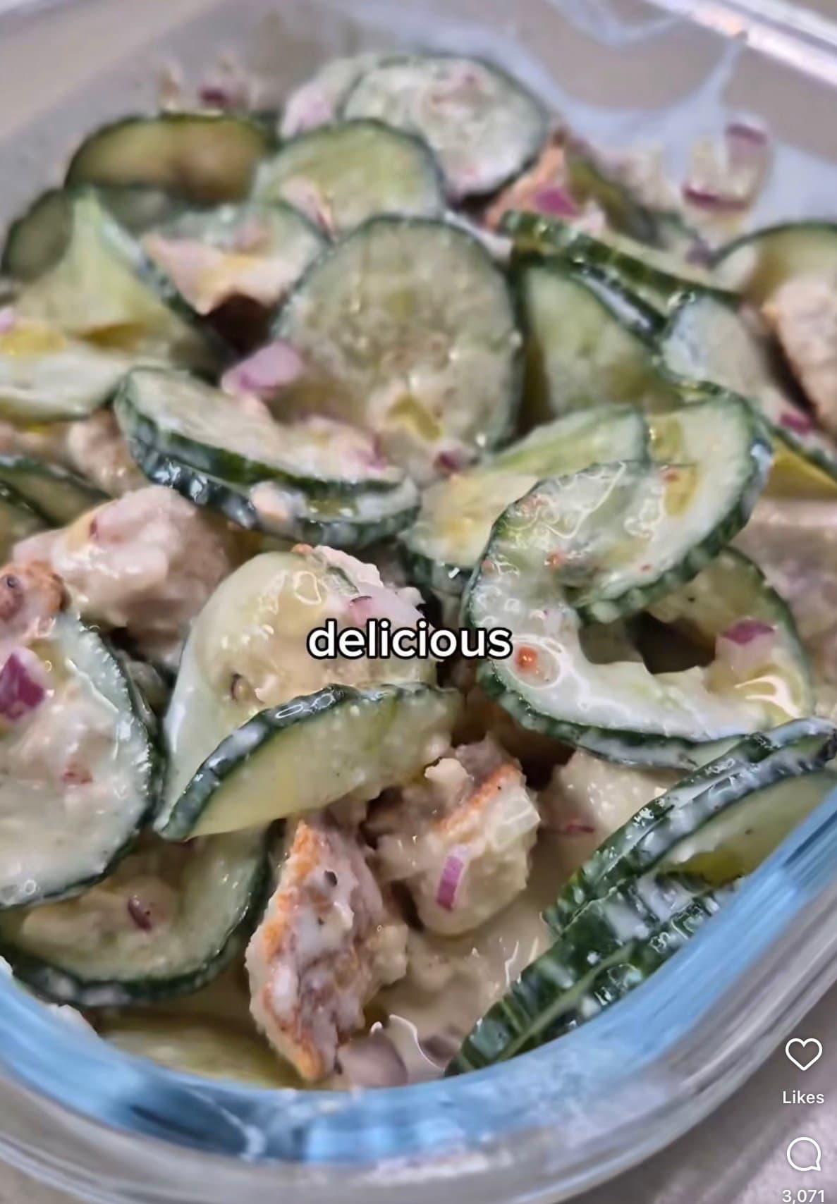 Chicken and Cucumber Salad recipe