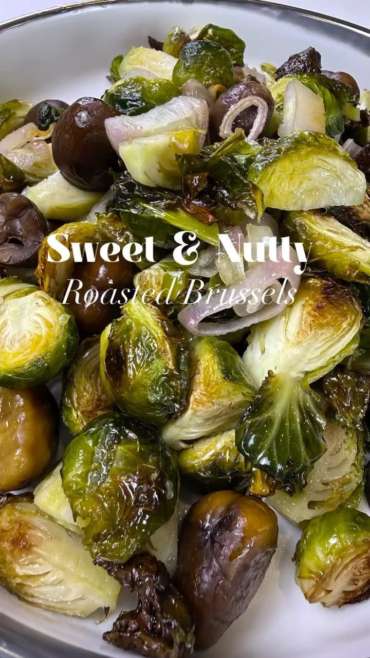 Sweet & Nutty Roasted Brussels Sprouts recipe