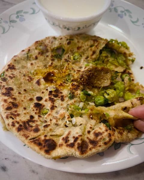 Green Peas Paratha (Matar Paratha) recipe