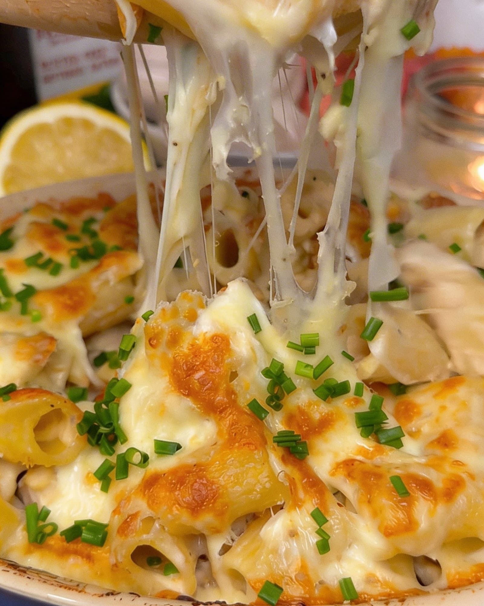 Chicken Alfredo Protein Bake recipe