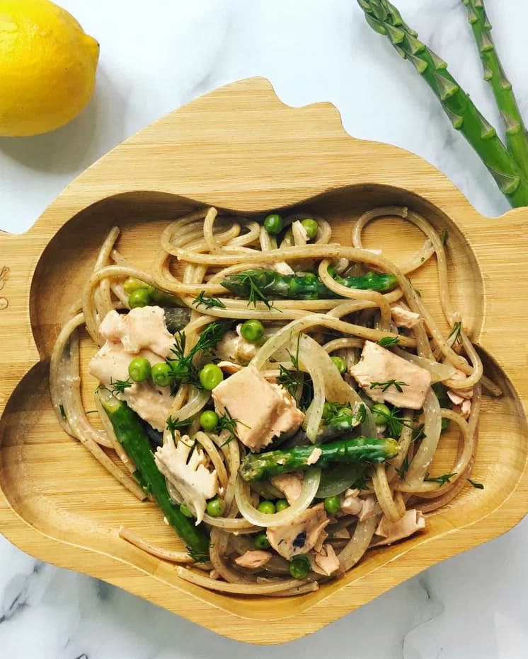 Salmon & Asparagus Pasta recipe