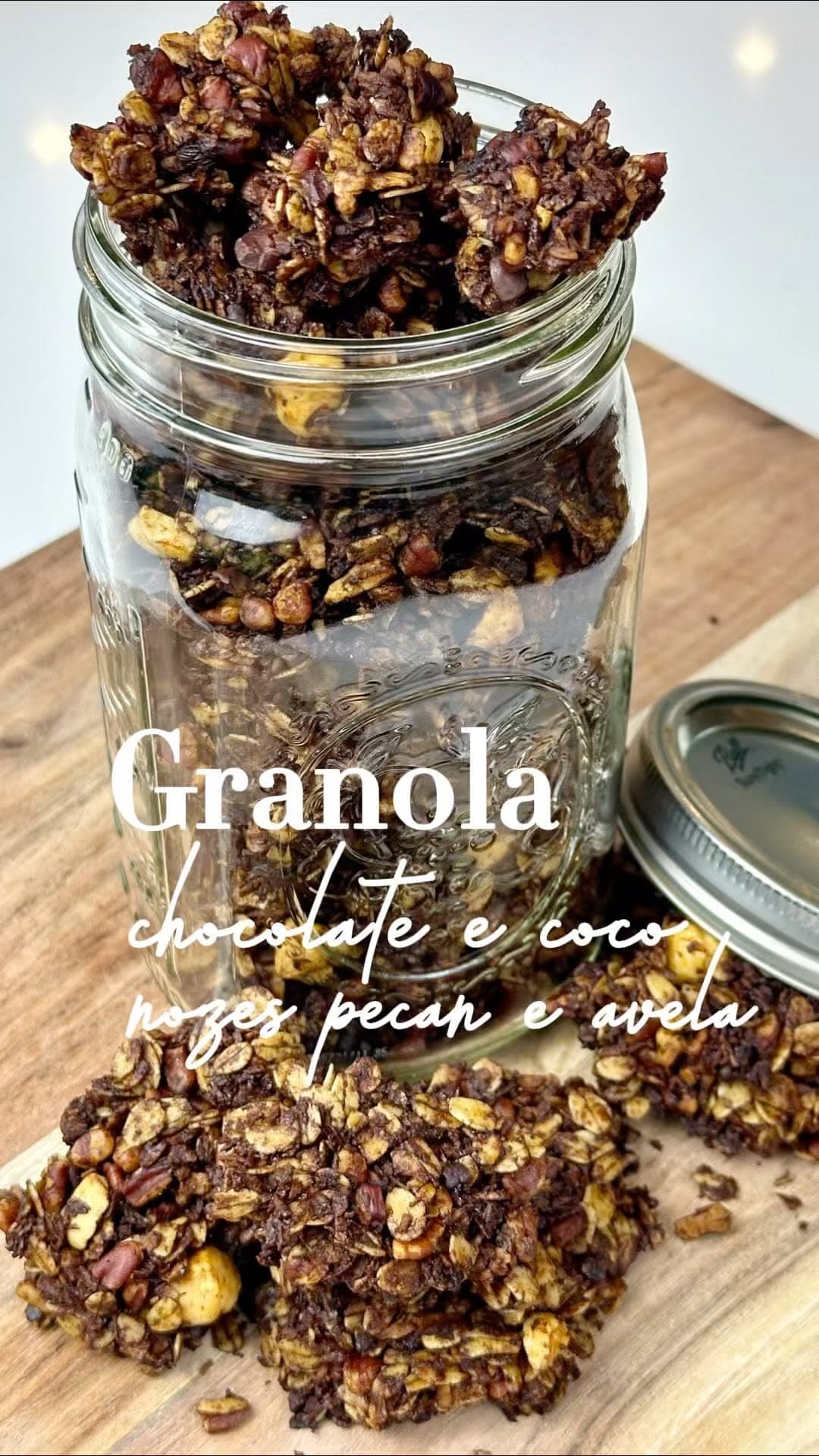 Granola with Chocolate, Coconut, Pecan, and Hazelnut recipe