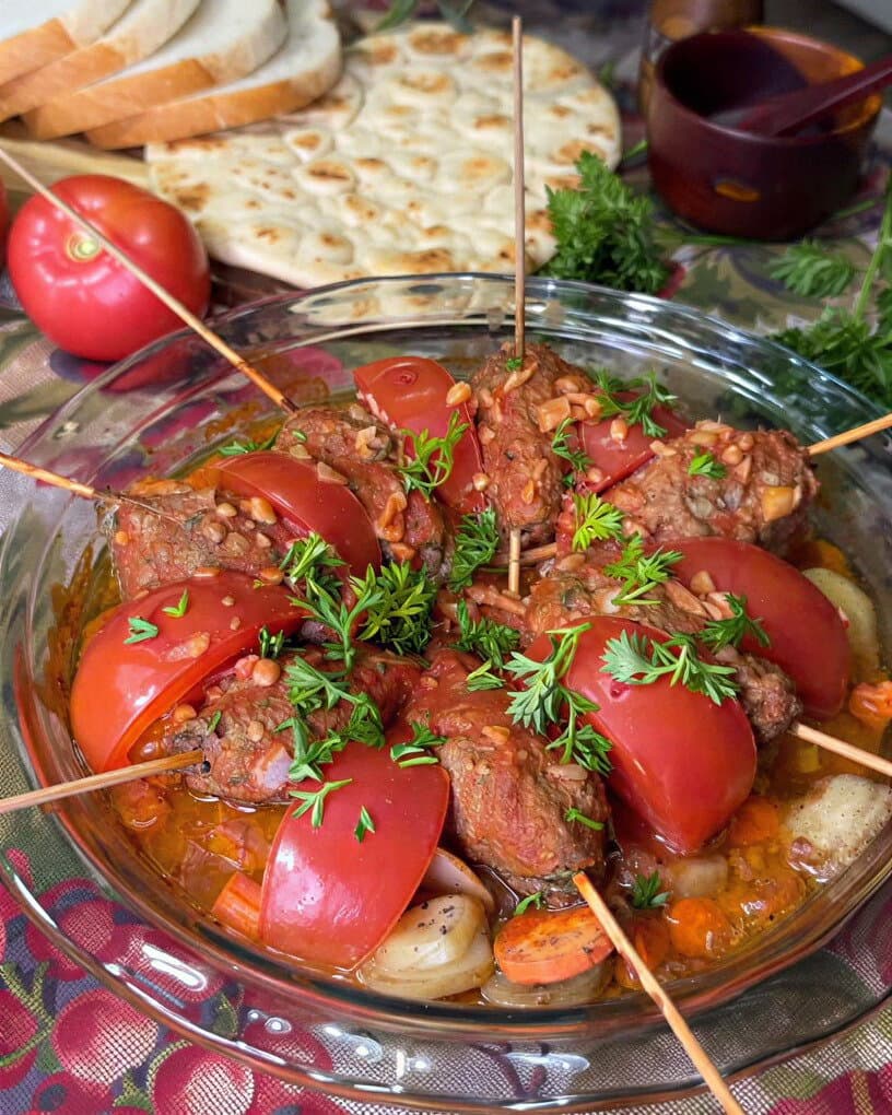 Juicy Kebabs in Homemade Tomato Sauce recipe
