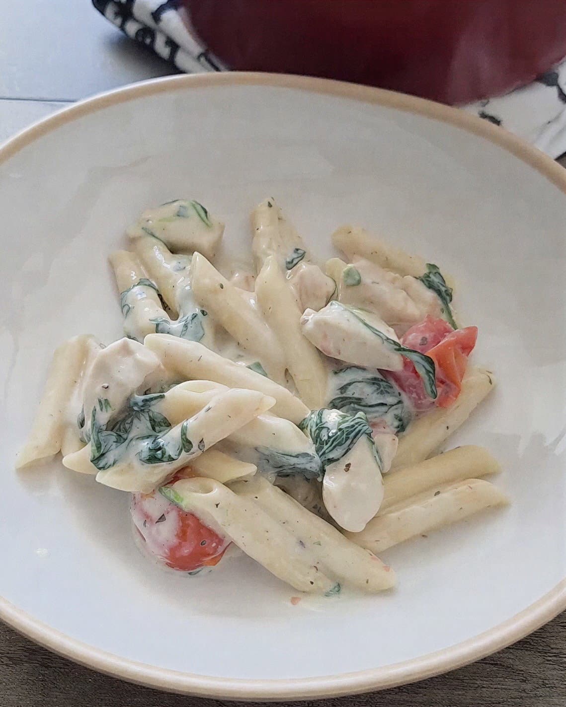Creamy Tuscan Chicken Penne recipe