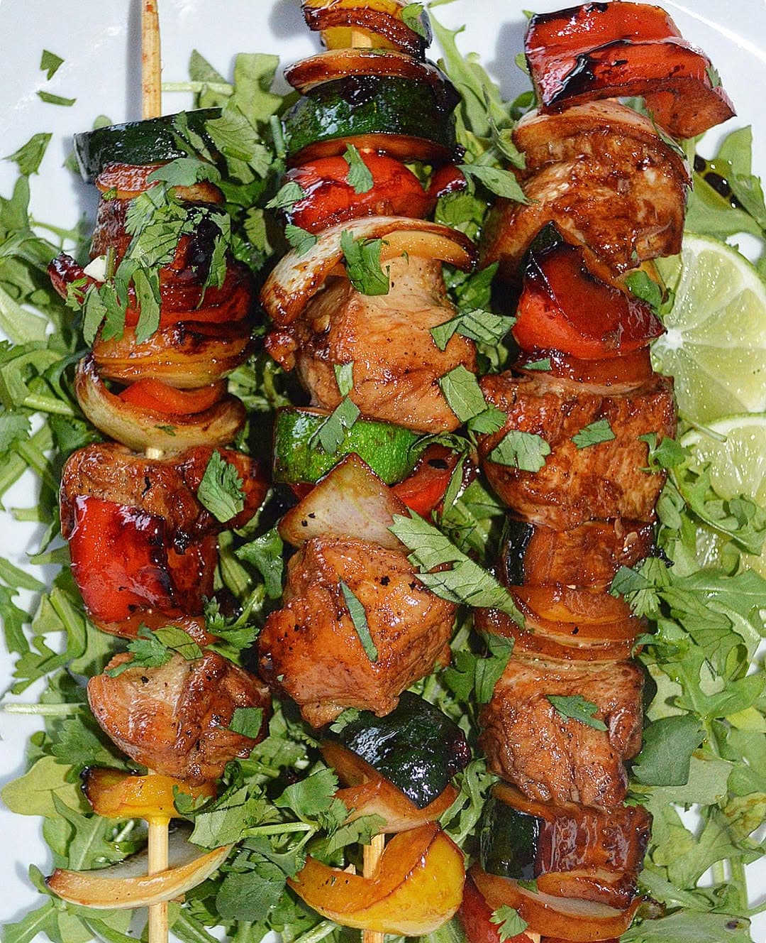 Grilled Chicken and Veggie Skewers recipe