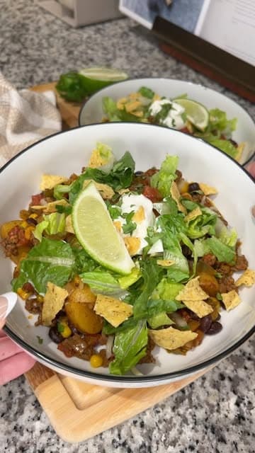 Potato Taco Bowls recipe