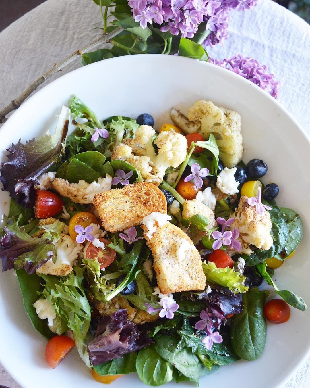 Blueberry Cauliflower Salad recipe