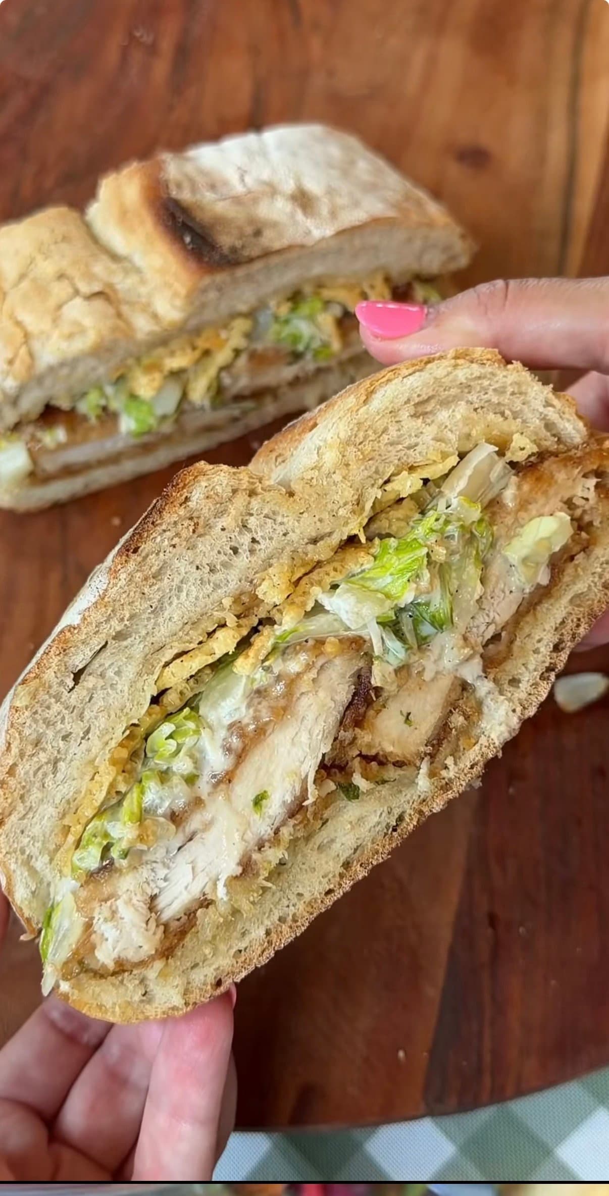 Crispy Chicken Caesar Sandwich recipe