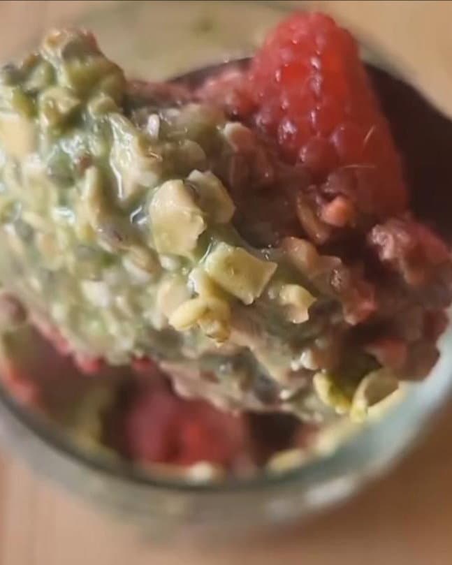 Overnight Matcha Oats recipe