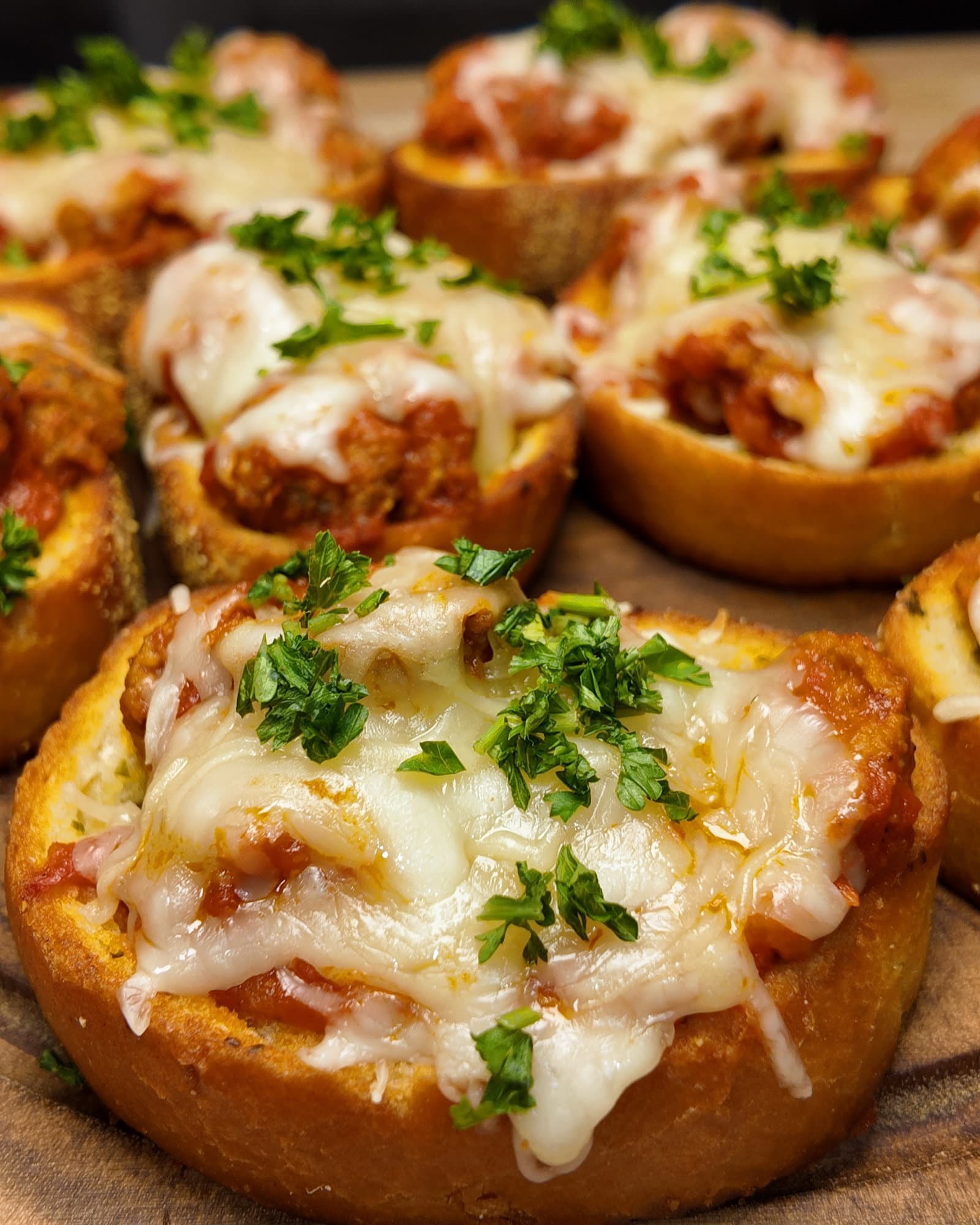 Meatball Parm Texas Toast Boats recipe